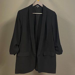 Express 3 quarter length blazer in black